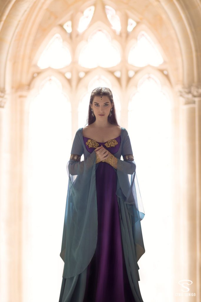 séance photo au château sur le thème Morgana Pendragon de Merlin 