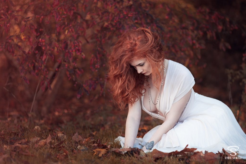 Séance de portrait en automne par le photographe Cyril Sonigo